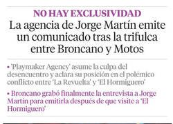 Enlace a El comunicado de la agencia de Jorge Martín