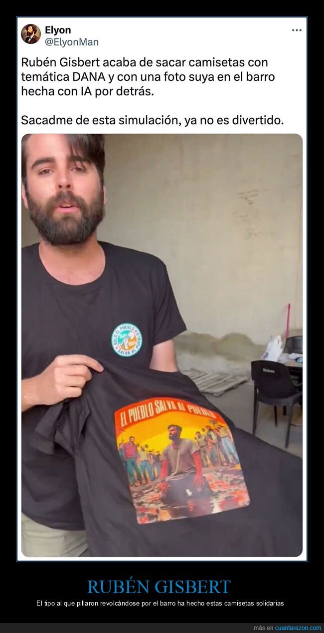 rub&eacute;n gisbert,camisetas,dana