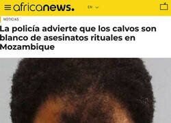 Enlace a Ser calvo en Mozambique puede ser peligroso