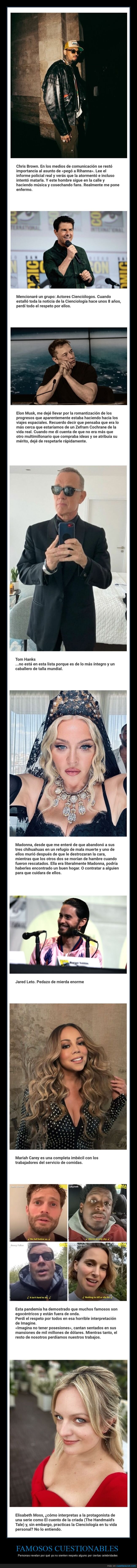famosos,respeto
