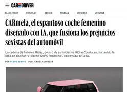 Enlace a Un coche femenino diseñado por la IA