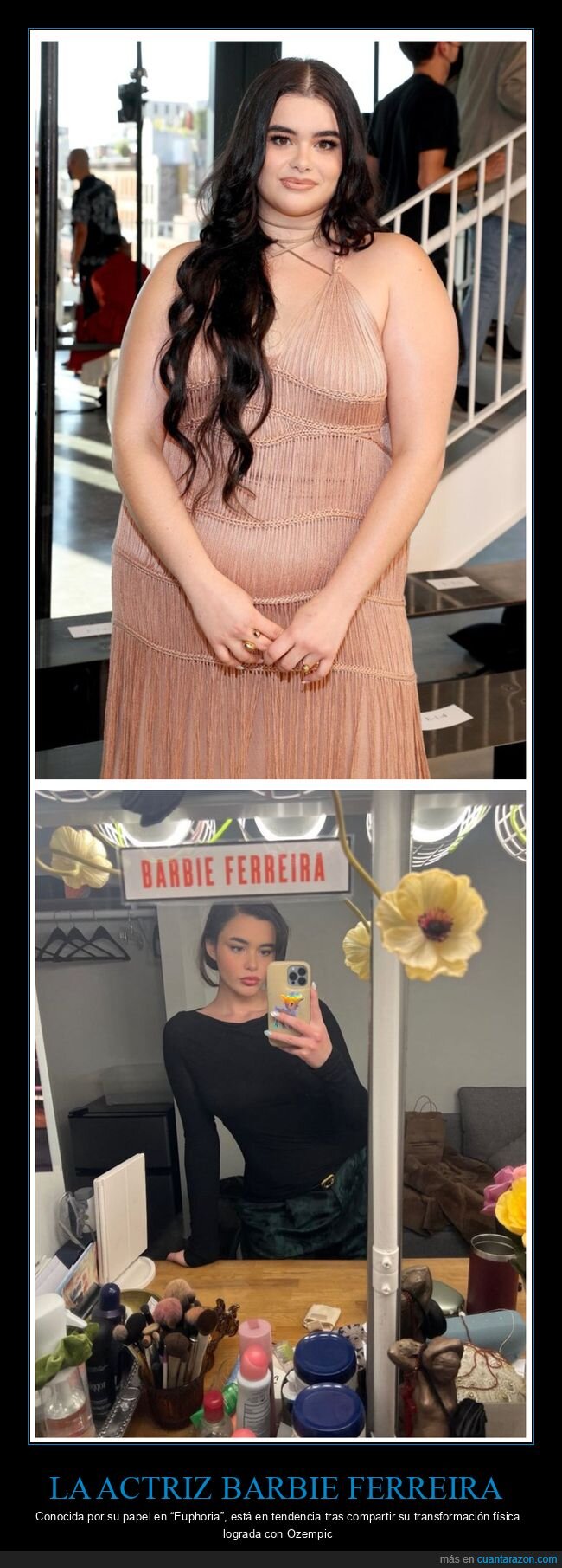 barbie ferreira,antes,después,adelgazar,ozempic