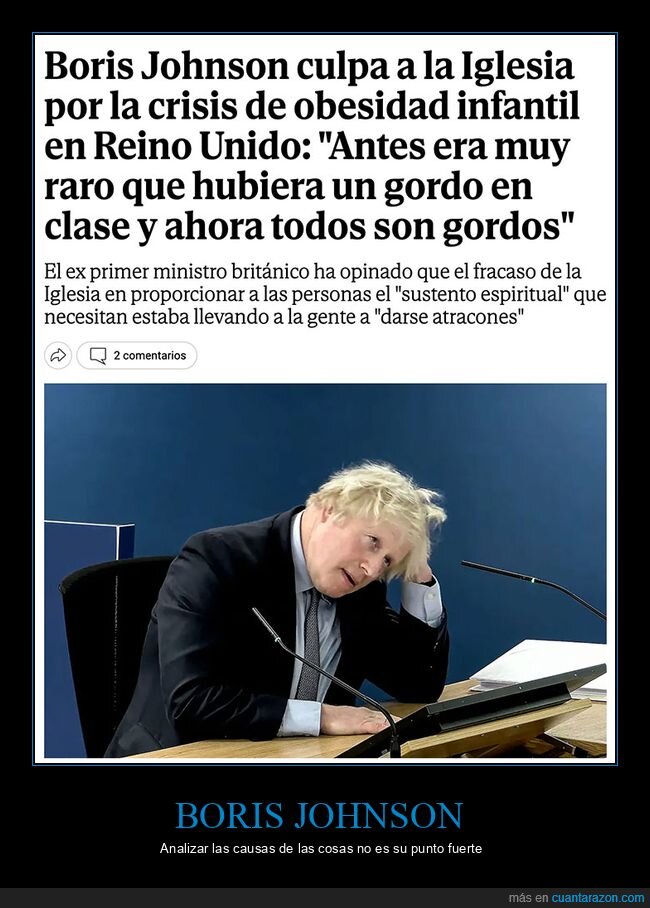 boris johnson,gordos,iglesia,niños,políticos