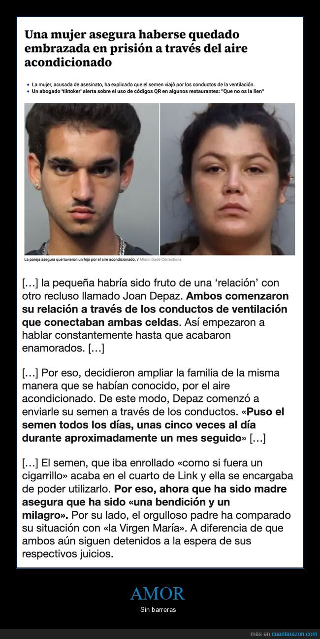 aire acondicionado,cárcel,embarazada