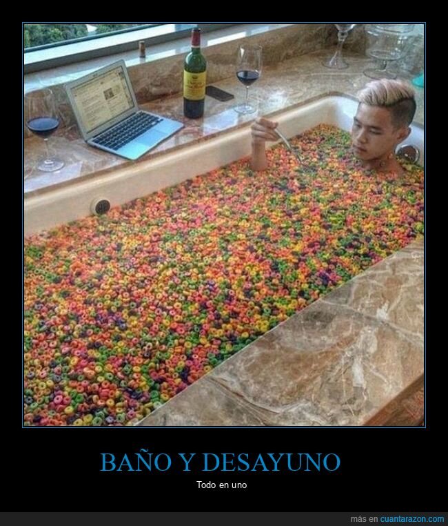 bañera,cereales