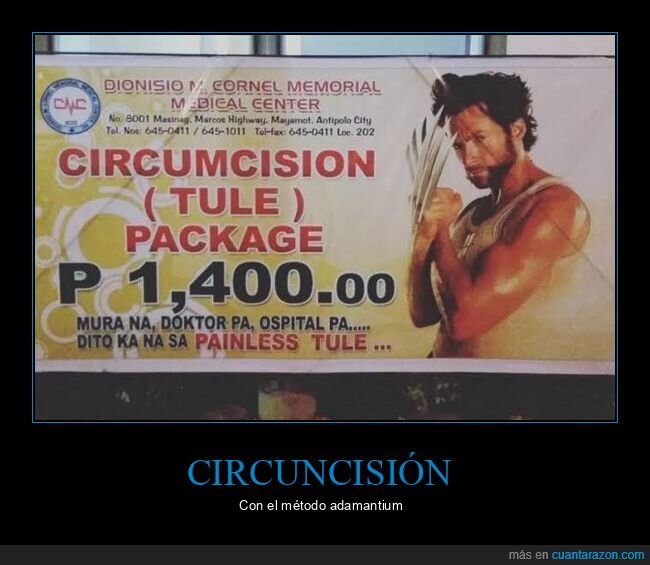 carteles,circuncisión,lobezno