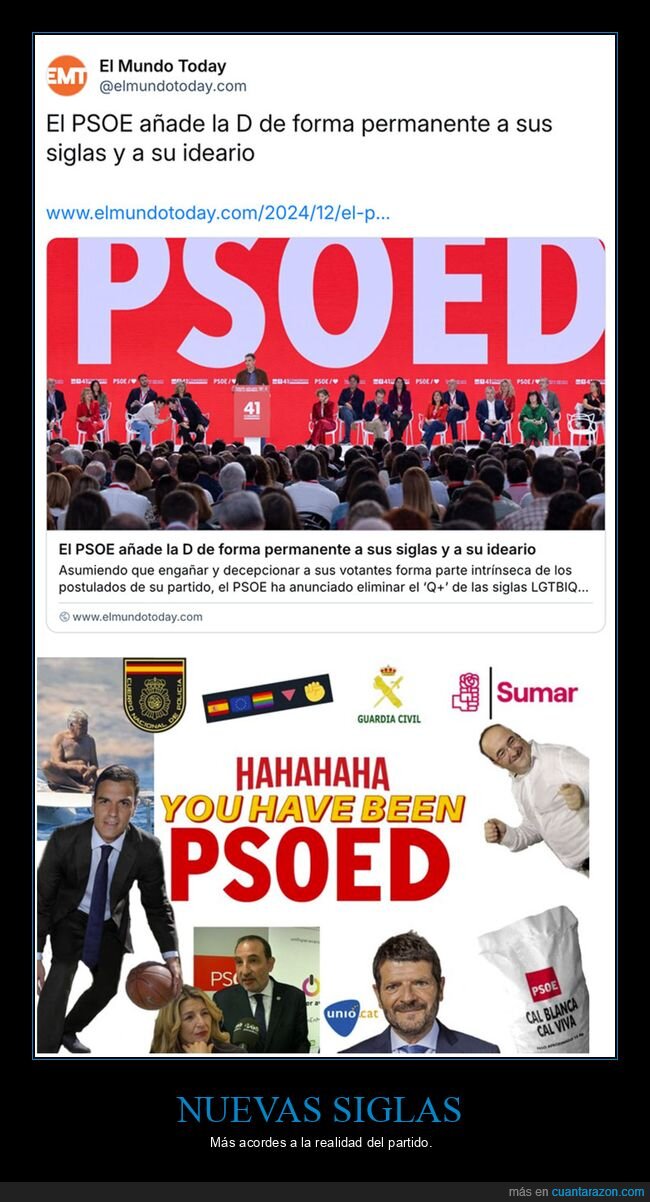 el mundo today,políticos,psed,psoe,siglas