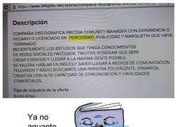 Enlace a Una oferta de empleo que duele leer