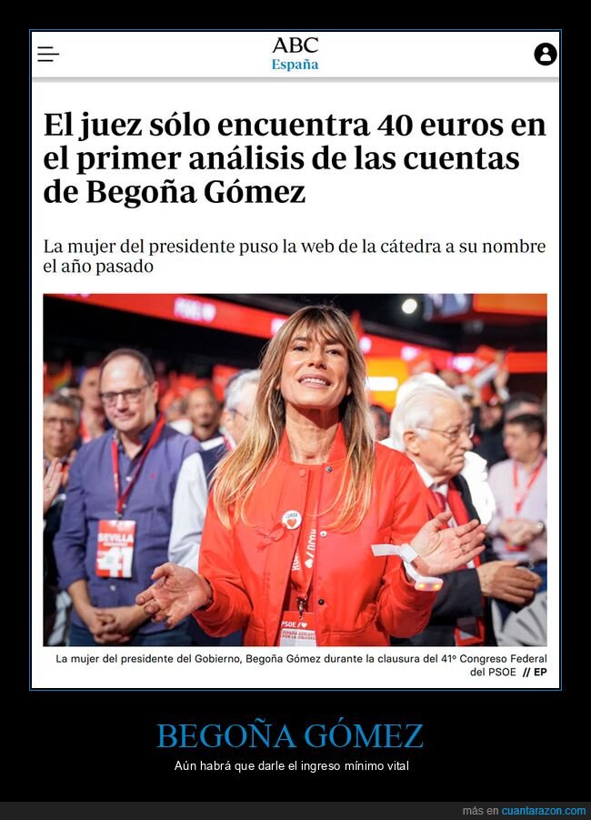 begoña gómez,autoinculparse