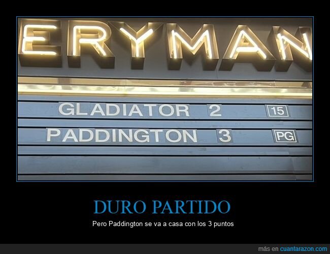 gladiator 2,paddington 3,cartelera,cine