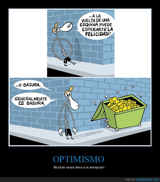 vuelta de la esquina,felicidad,basura