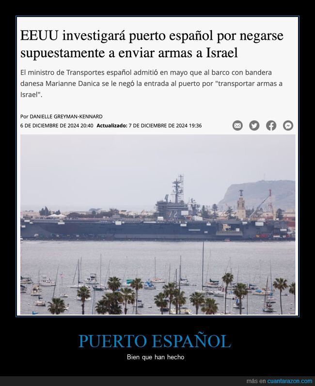 eeuu,investigar,españa,armas,israel