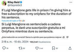 Enlace a Suscripción gratis para Luigi Mangione