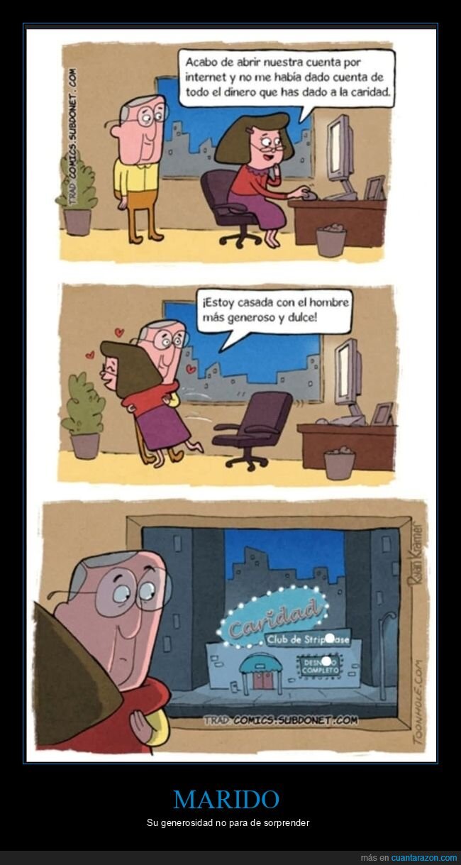 marido,dinero,caridad