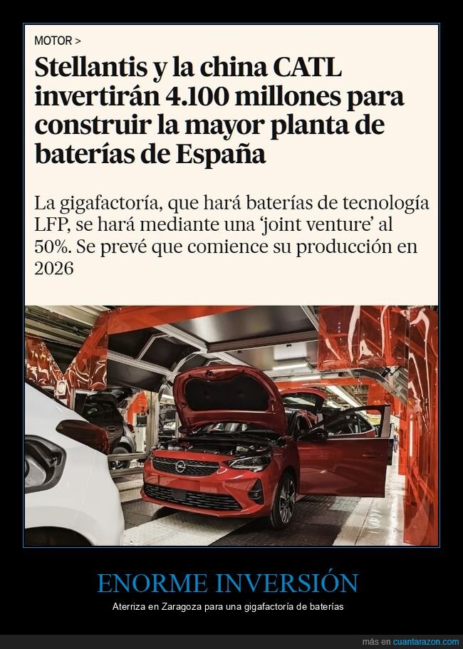 inversión,planta de baterías