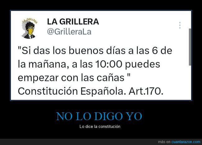 mañana,cañas,constitución