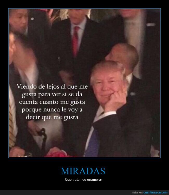 gustar,mirando,donald trump