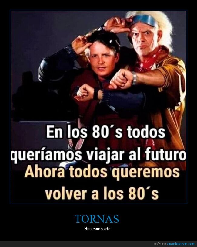 regreso al futuro,años 80