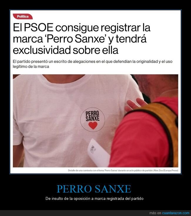 perro sanxe,psoe,marca