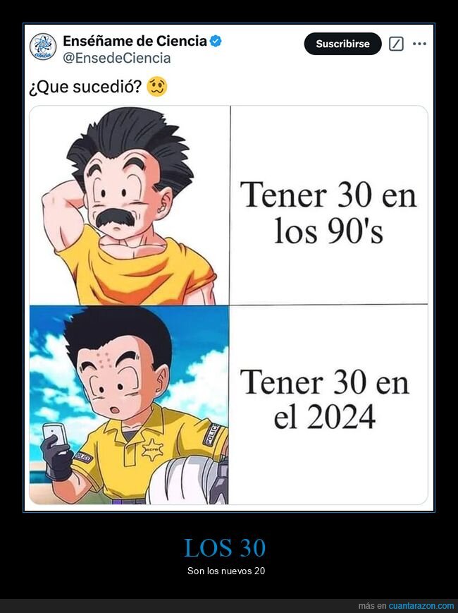 30 años,ahora,antes,krilin