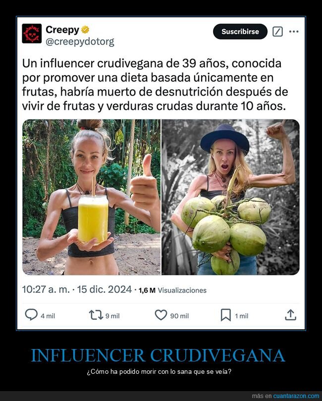 crudivegana,frutas,muerte,verduras