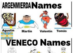Enlace a Nombres argentinos VS Nombres venezolanos