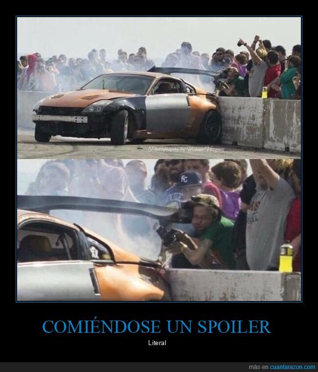 alerón,coches,fails,hostión,spoiler