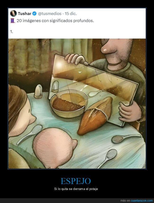 espejo,comida,potaje