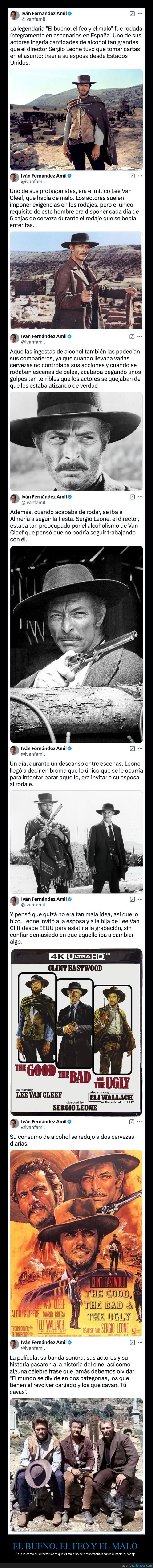 el bueno el feo y el malo,lee van cleef,alcohol