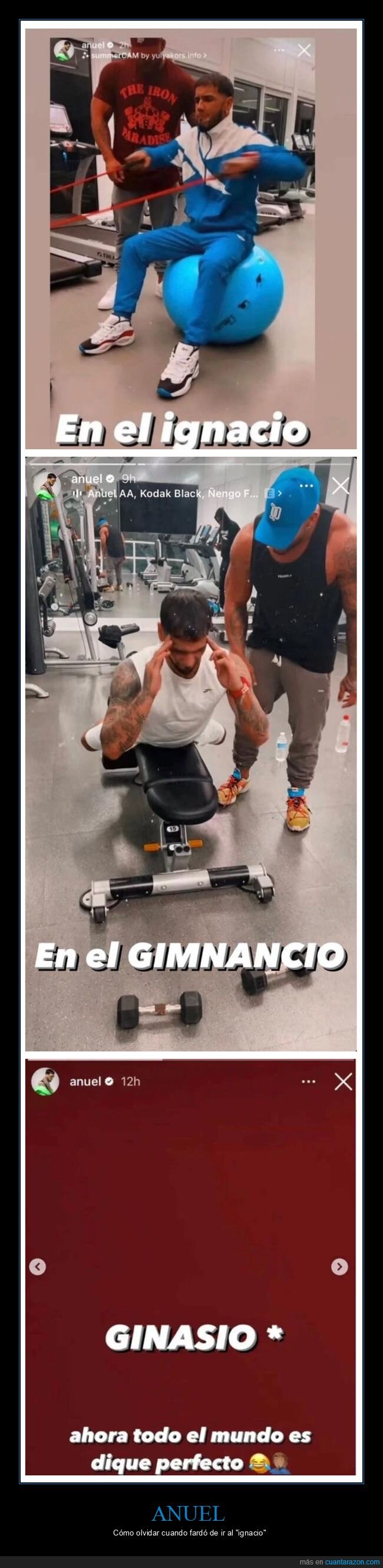 anuel,gimnasio,fails