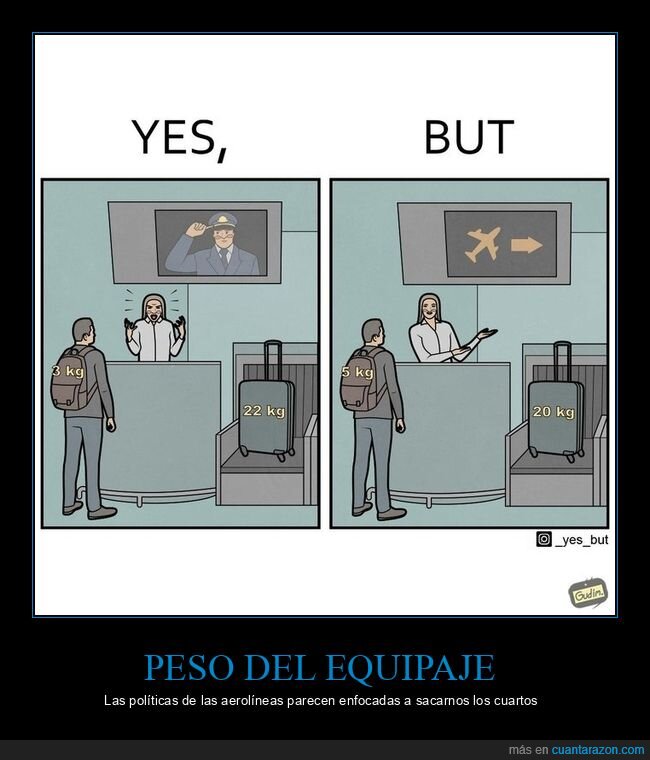 sí pero,peso,equipaje