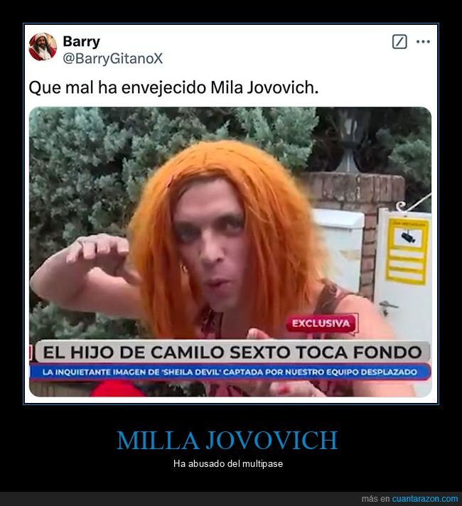 camilo blanes,camilo sesto,hijo,milla jovovich