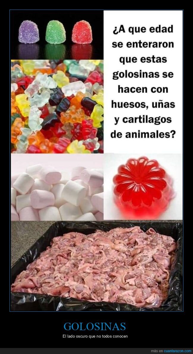golosinas,cartílagos