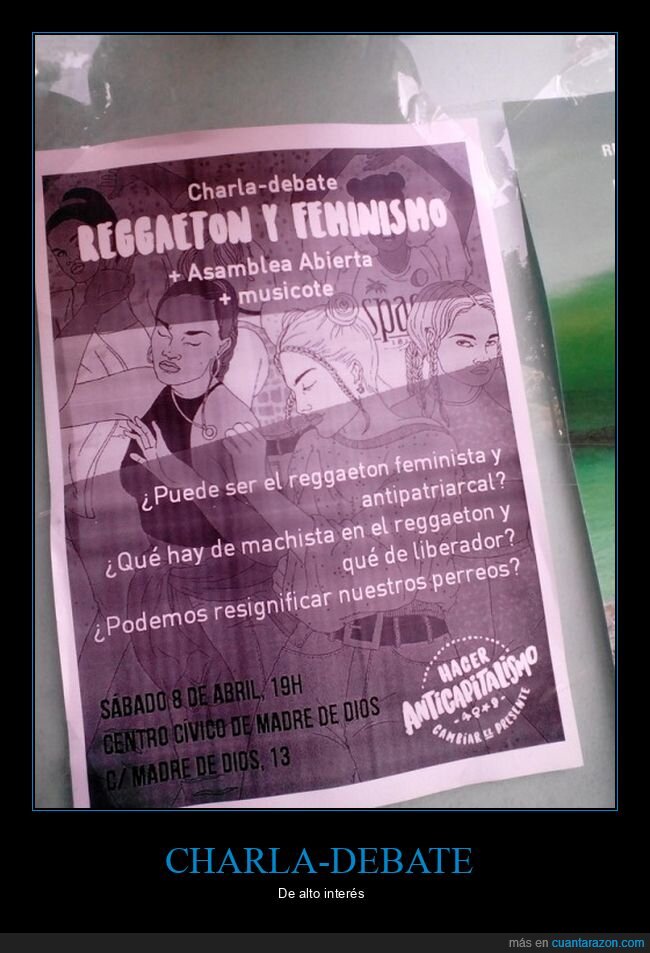 carteles,feminismo,reguetón