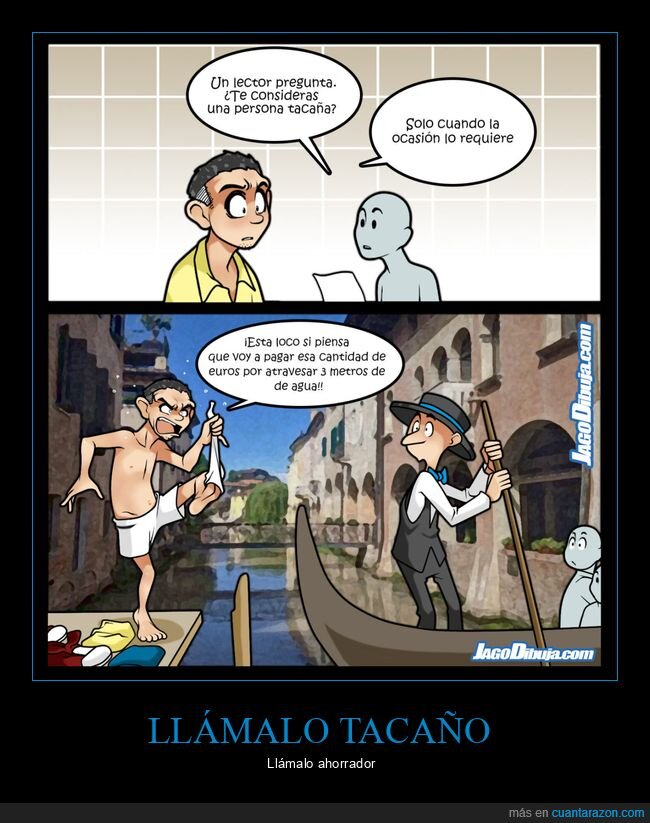 tacaño,pagar,venecia