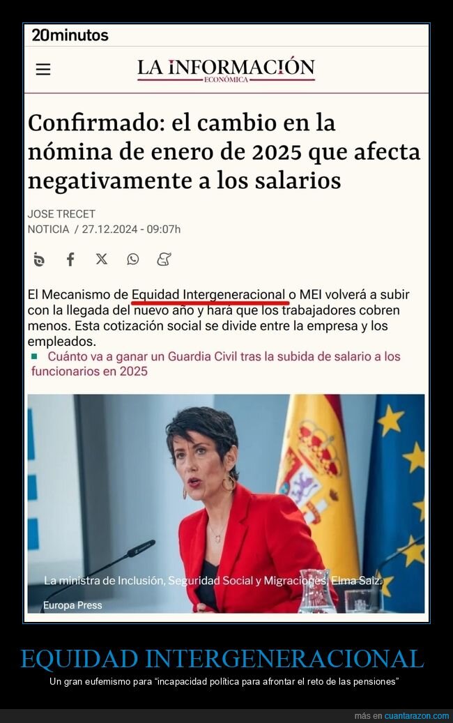 nóminas,cambio,salarios,equidad intergeneracional