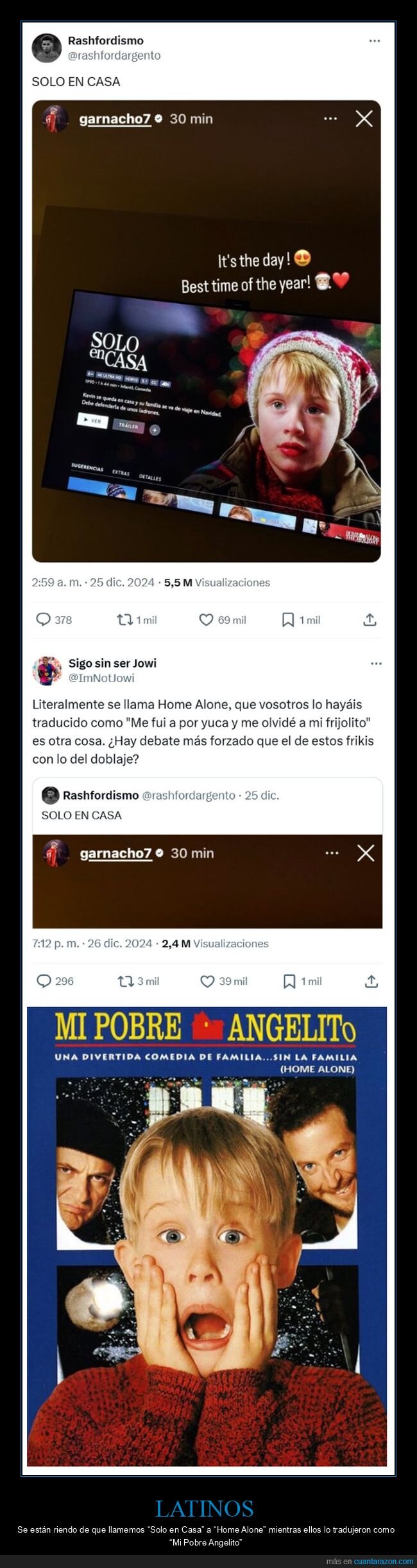 solo en casa,latinos,mi pobre angelito