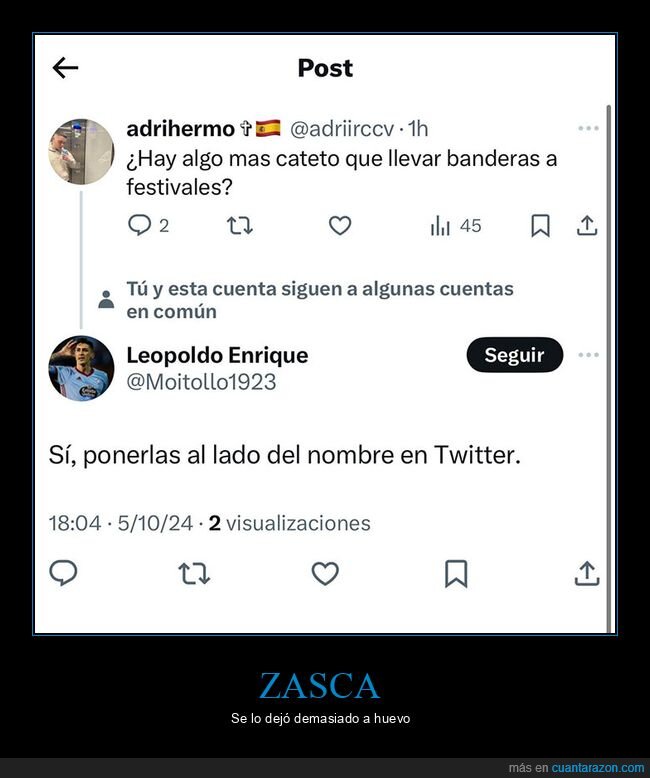 banderas,cateto,festivales,zasca