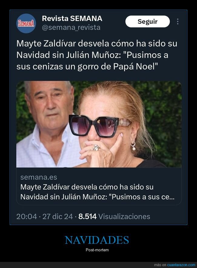 cenizas,gorro,julián muñoz,mayte zaldívar,papá noel,wtf