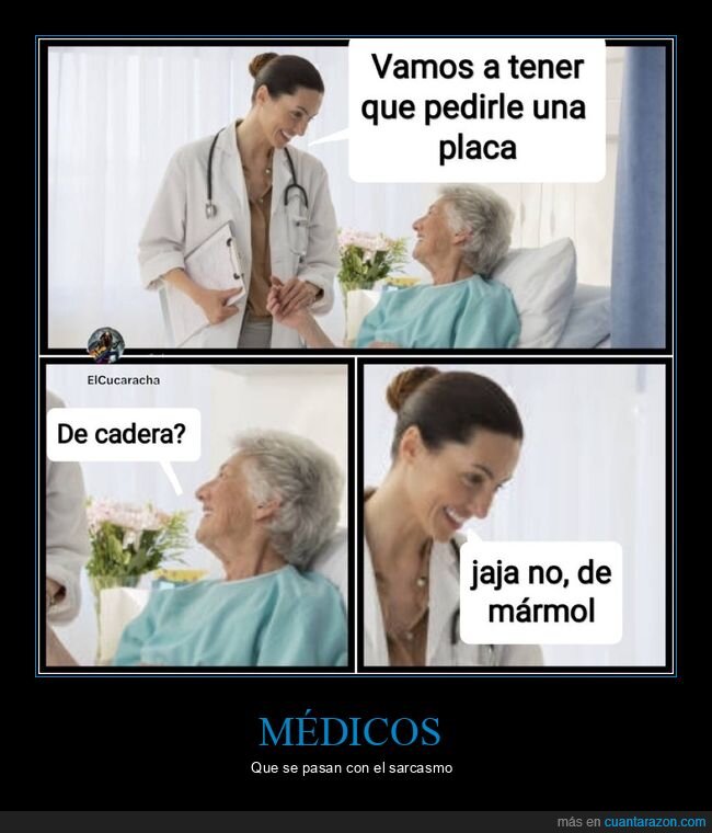 médico,placa,cadera,mármol