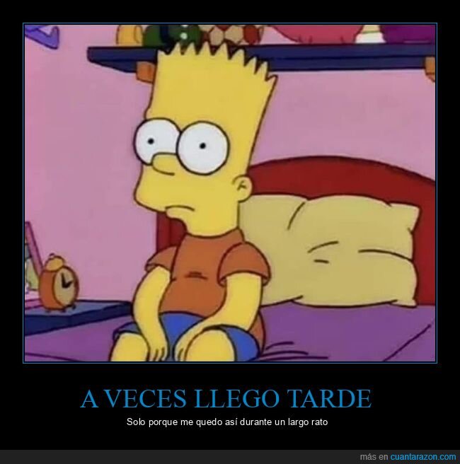 llegar tarde,simpsons