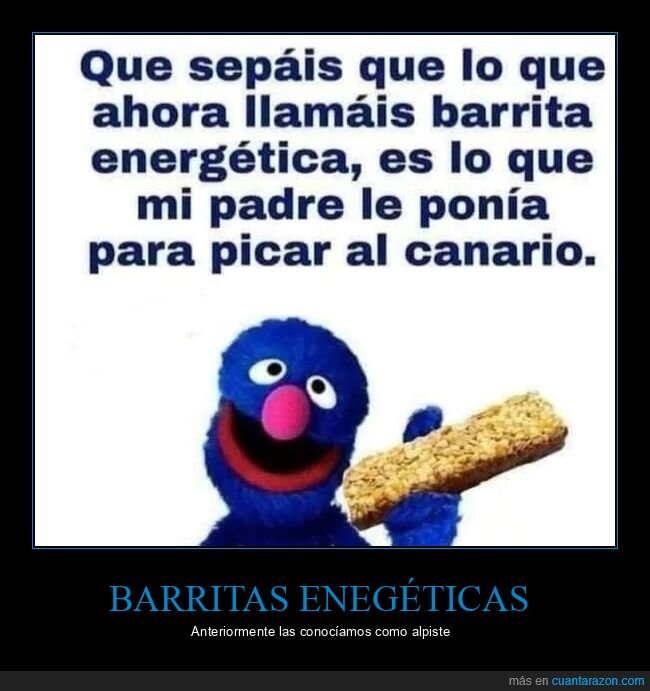barrita energética,canario
