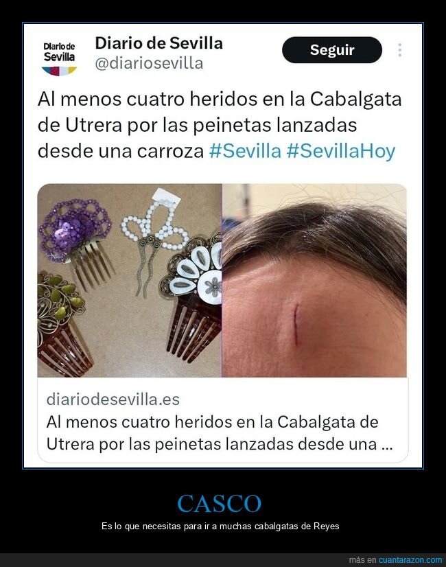 cabalgata,caramelos,peligro,brecha