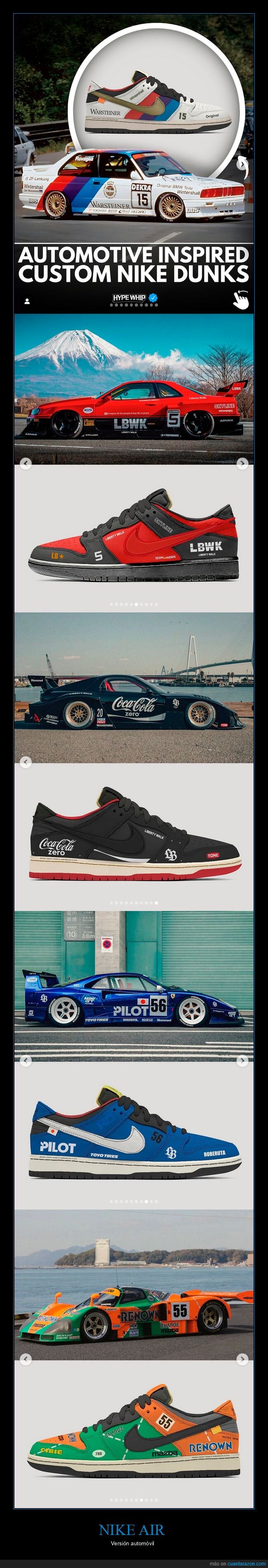 coches,zapatillas,nike