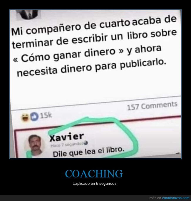 explicado,coaching,segundos,libro,ganar dinero