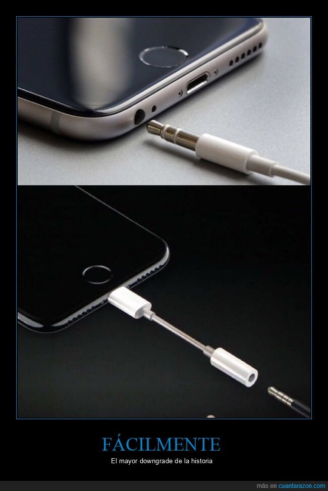 downgrade,historia,iphone,cable,auriculares