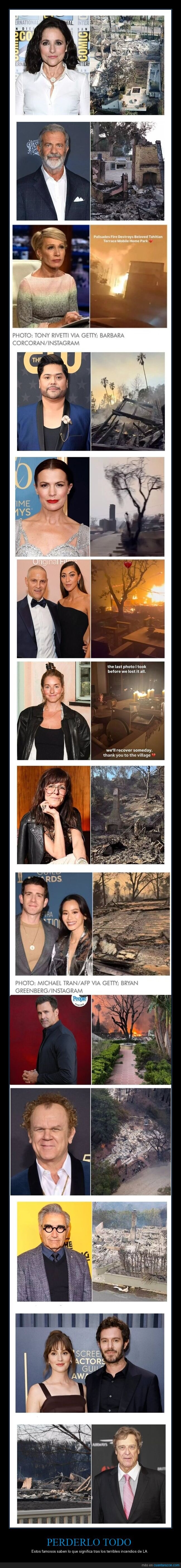 famosos,incendios,la,california