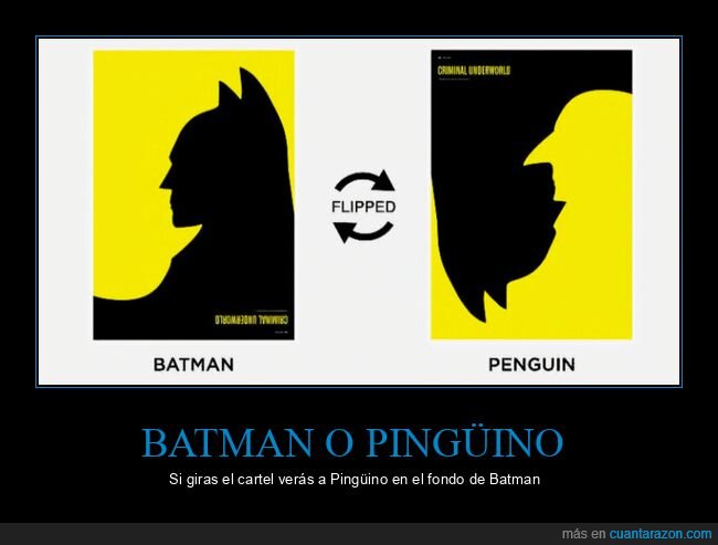 cartel,batman,pinguino,silueta