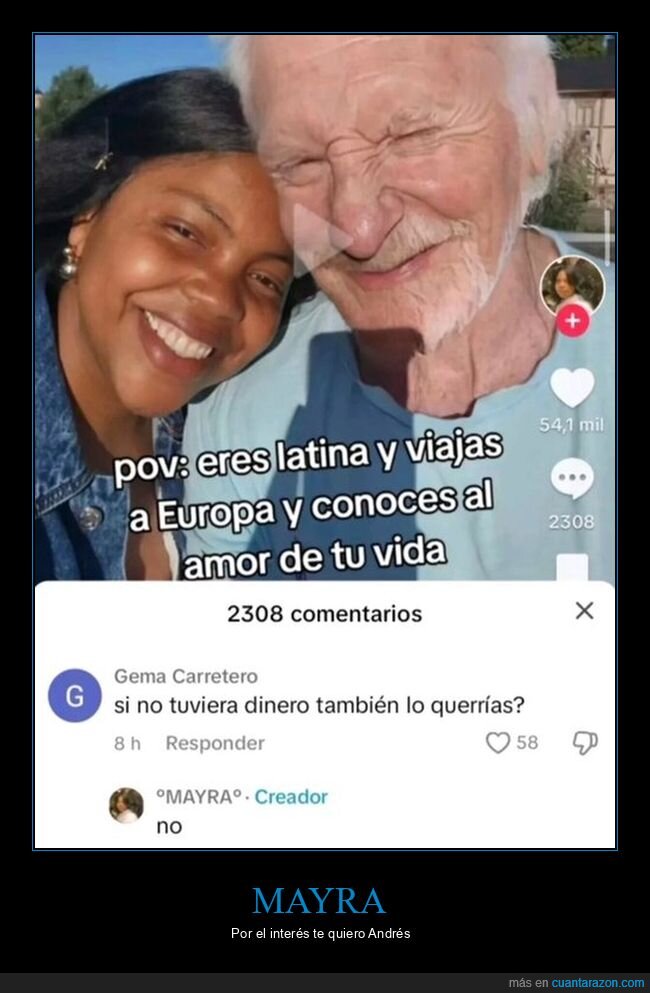 dinero,viejo,joven,salir,mayra