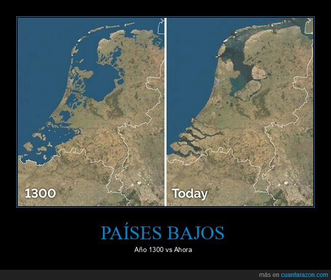 países bajos,1300,antes,ahora